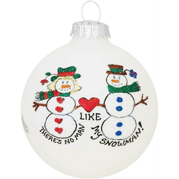 Item 202092 There's No Man Like My Snowman Couple Ornament