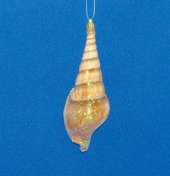 Item 220063 Brown Spiral Auger Shell Ornament