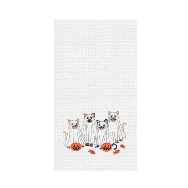 Item 231030 Ghost Cats Kitchen Towel
