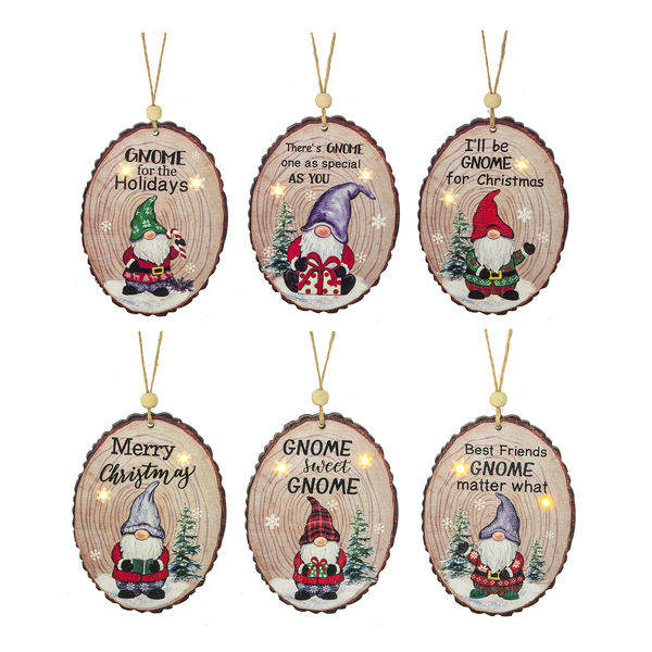Item 254131 Gnome Light Up Ornament