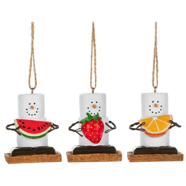 Item 260464 Smores Fruit Ornament