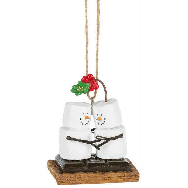 Item 260899 Smores Kissing Under The Mistletoe Ornament