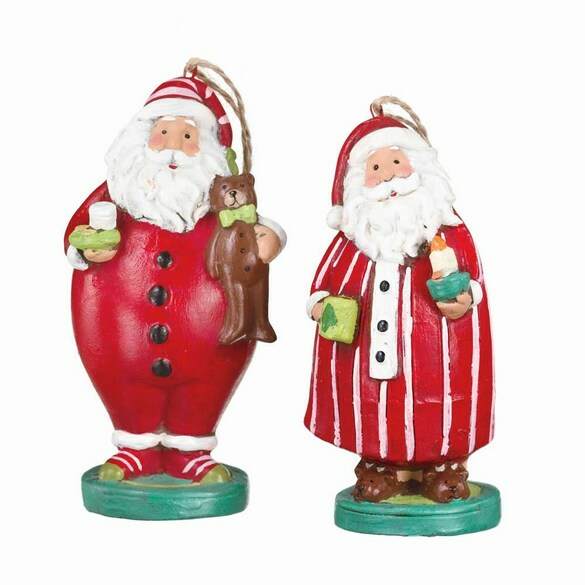 Item 262254 Bedtime Santa Ornament 