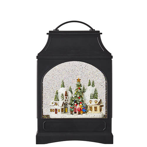 Item 282329 Ice Skate Rink Musical Watern Lantern