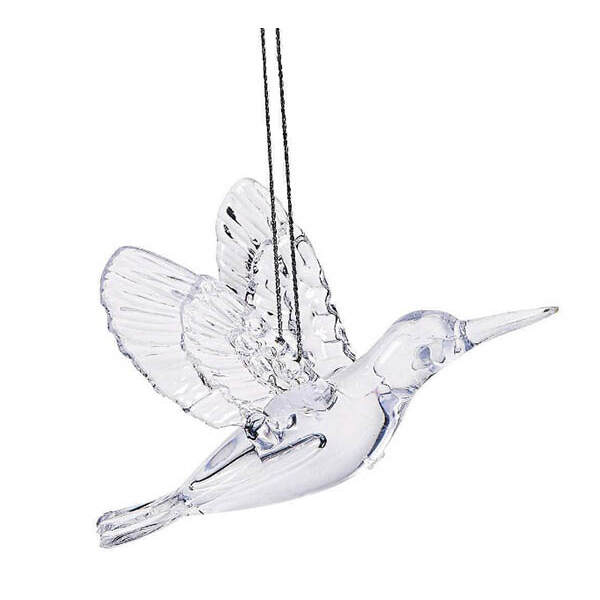 Item 291230 Clear Hummingbird Ornament