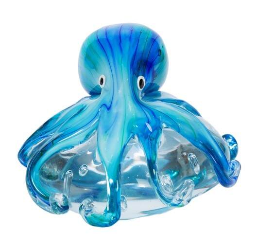 Item 294438 Octopus On Flat Rock Glass