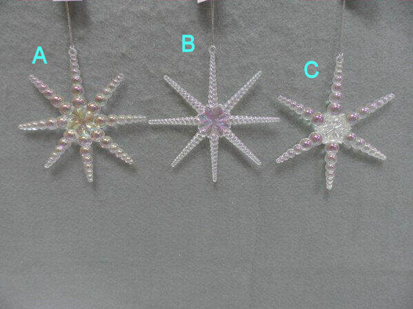 Item 303071 Multicolor/Clear Star Ornament