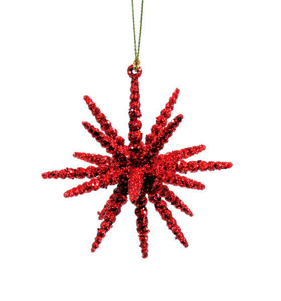Item 303075 Red 3D Star Ornament