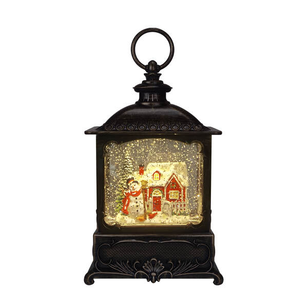 Item 322346 HOLIDAY SCENE GLITTER LANTERN