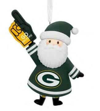 Item 333096 NFL Santa Green Bay Packers Ornament