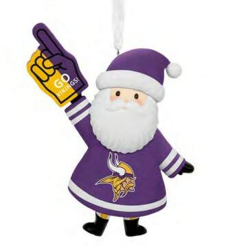 Item 333098 NFL Santa Minnesota Vikings Ornament