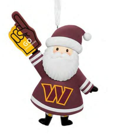 Item 333139 Nfl Santa Washington Commanders Ornament
