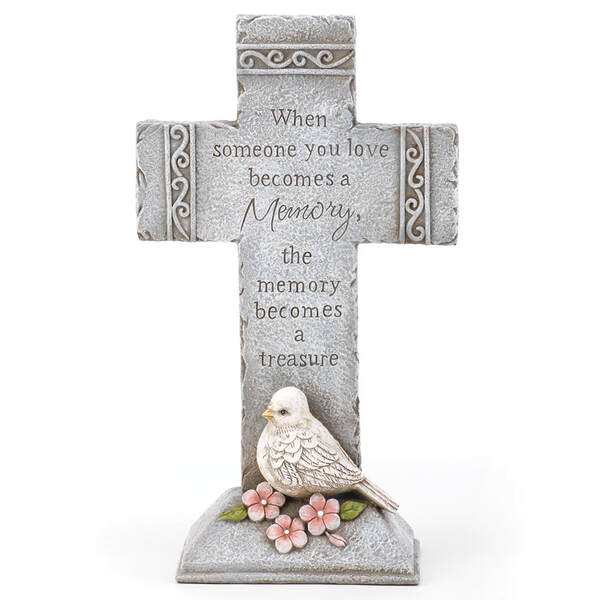 Item 353031 Sympathy Cross With Dove