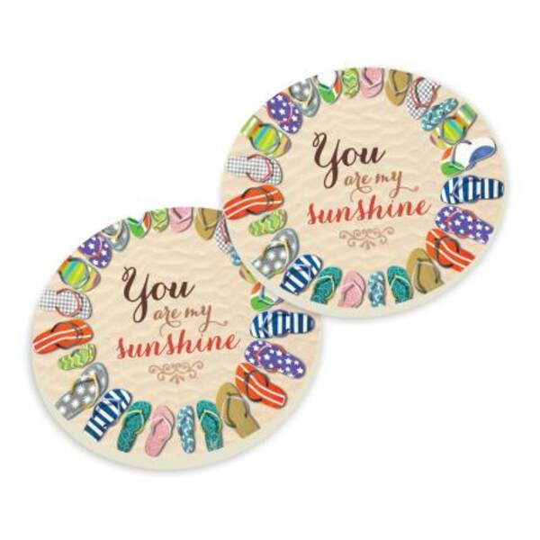 Item 364347 You Are My Sunshine Car Coasters 2 Pack