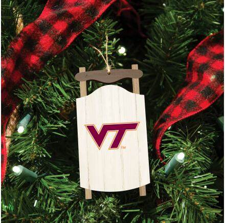 Item 364610 Va Tech Sled Ornament
