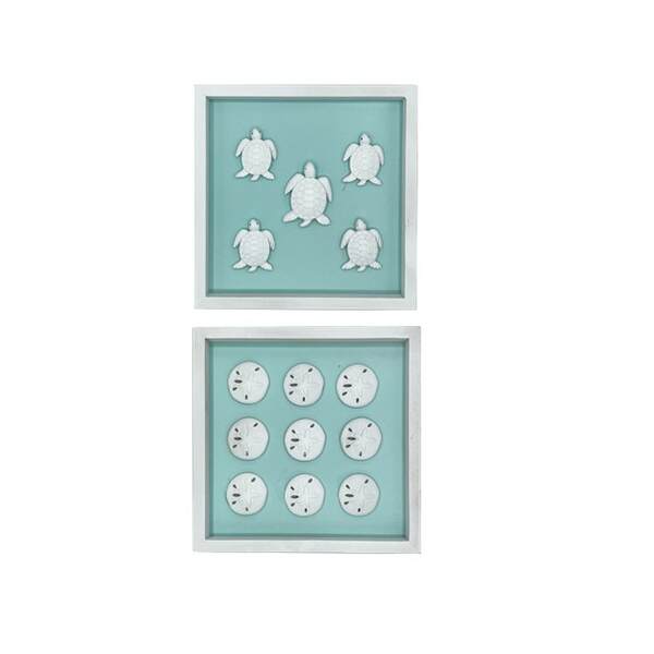 Item 396047 Turtle/Sand Dollars Shadow Box