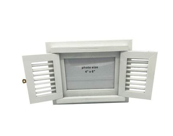 Item 396056 Whitewashed Shutter 4x6 Photo Frame