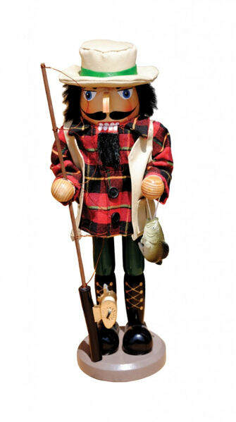 Item 401039 Bass Fisherman Nutcracker