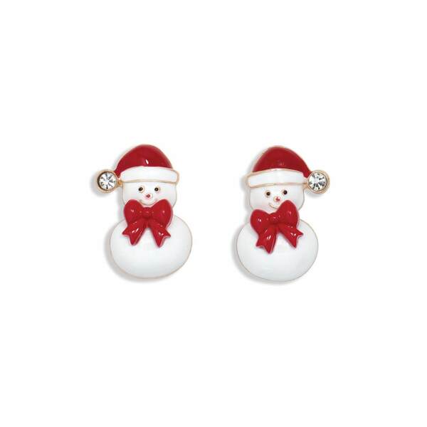 Item 418431 Dandy Snowmen With Bow Ties Earrings
