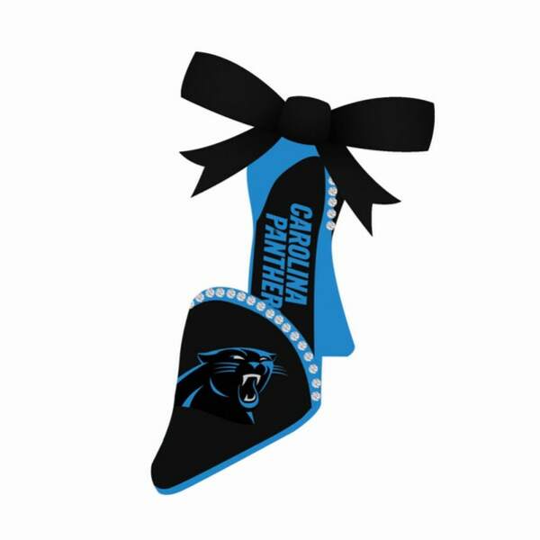 Item 420529 Carolina Panthers High Heel Shoe Ornament
