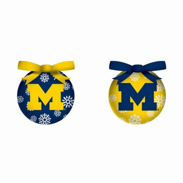 Item 420779 University of Michigan Wolverines Light Up LED Ball Ornament