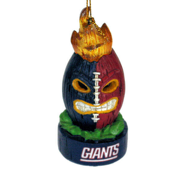 Item 421310 New York Giants Lit Team Tiki Ball Ornament