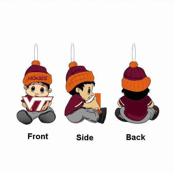 Item 421460 Virginia Tech Hokies Lil Fan Ornament