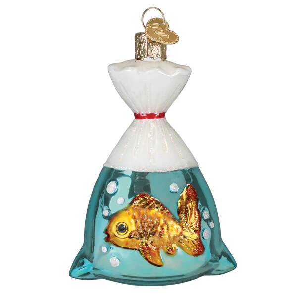 Item 425042 Goldfish In A Bag Ornament