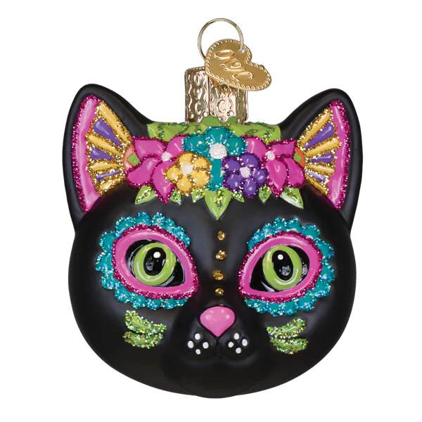 Item 425094 Dia De Los Muertos Cat Ornament