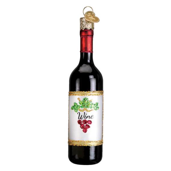 Item 425422 Red Wine Bottle Ornament