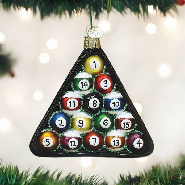 Item 425944 Billiard Balls Ornament