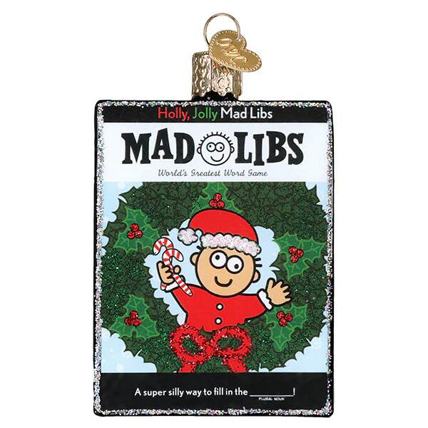 Item 426185 Holly Jolly Mad Libs Ornament