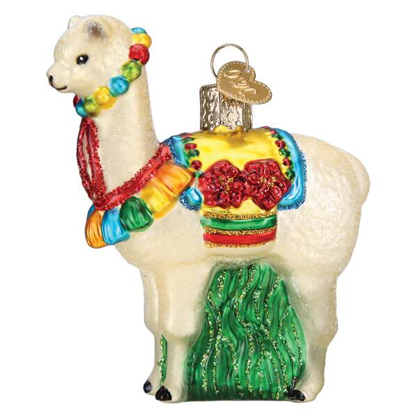 Item 426368 Festive Alpaca Ornament