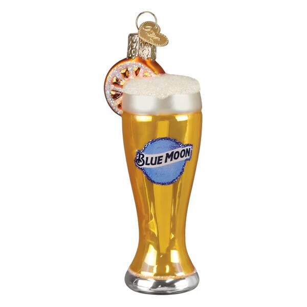 Item 426549 Glass Of Blue Moon Beer Ornament