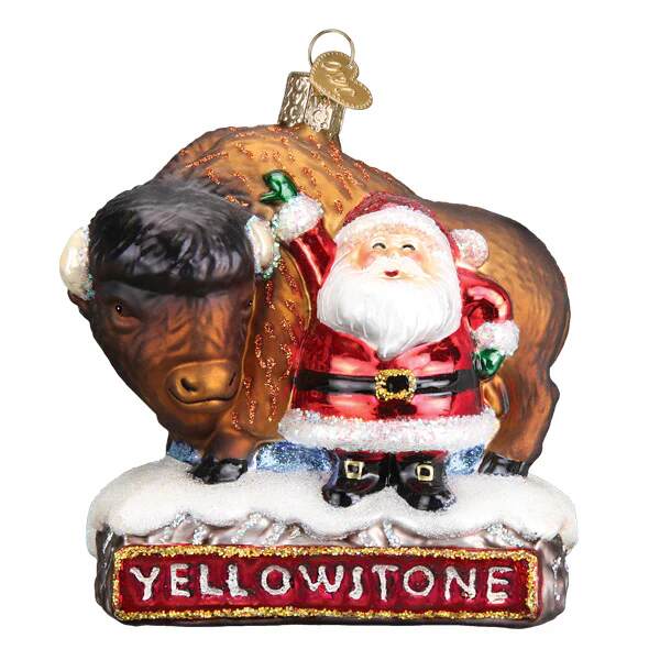Item 426627 Santa With Bison Ornament
