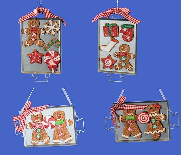 Item 431167 Gingerbread/Sugar Cookies On Baking Sheet Ornament