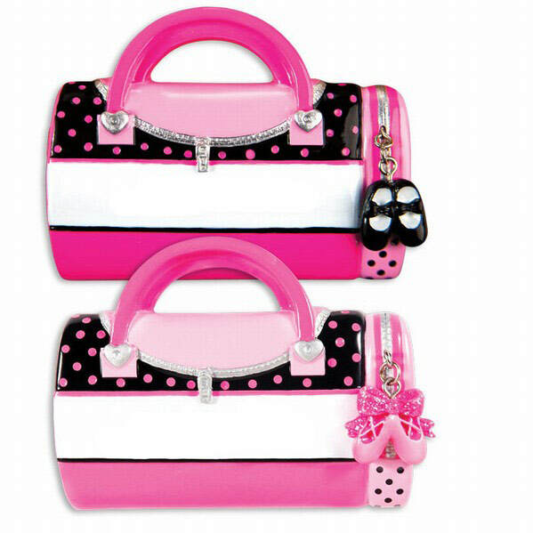 Item 459222 Dance Bag With Pair of Slippers Ornament