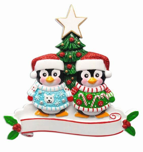 Item 459307 Ugly Sweater Couple Ornament