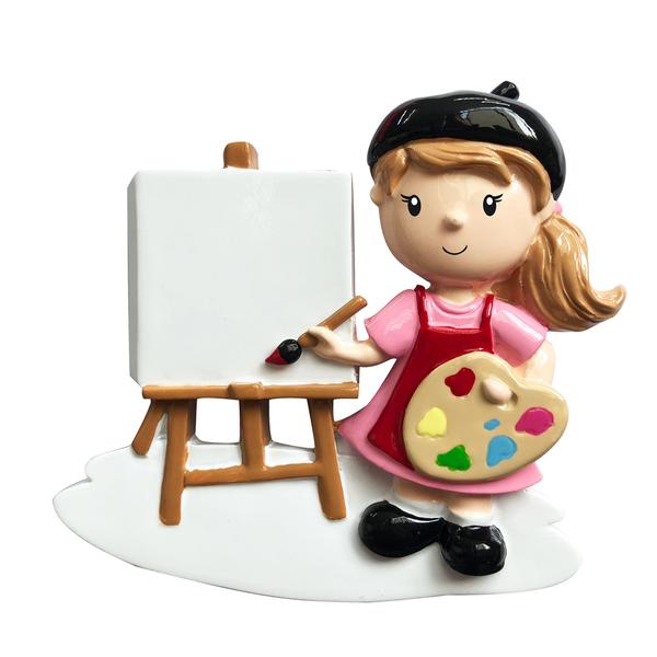 Item 459393 Girl Artist Ornament