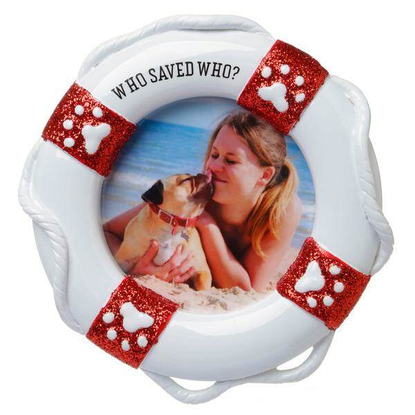 Item 459410 Who Saved Who Photo Frame Ornament