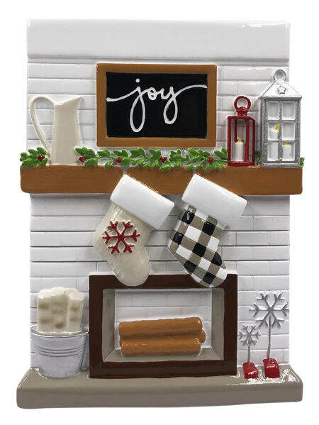 Item 459545 Fireplace Mantle Family Of 2 Ornament