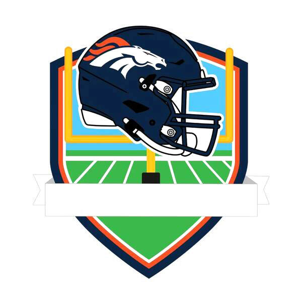 Item 459700 Denver Broncos Shield Ornament