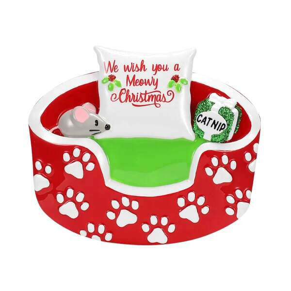 Item 459743 We Wish You A Meowing Christmas Ornament