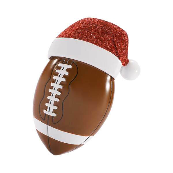 Item 459793 Football With Santa Hat Ornament