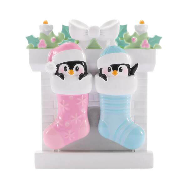 Item 459822 Twin Baby Penguins Ornament