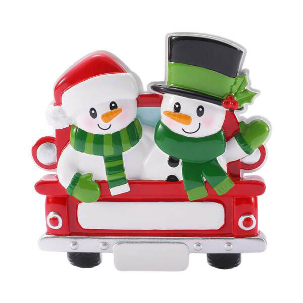 Item 459827 Back Of Red Truck Family Of 2 Ornament