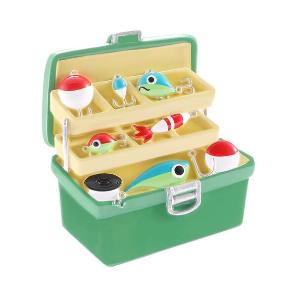 Item 459843 Old Fashioned Fishing Tackle Box Ornament