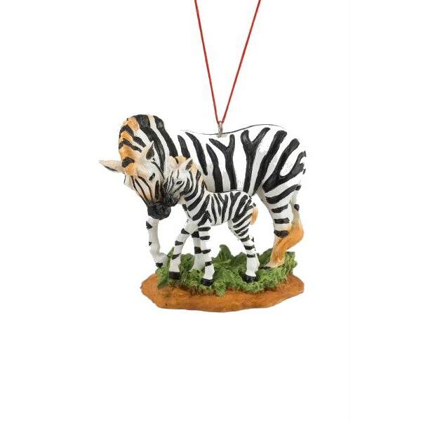 Item 483841 Zebra With Baby Ornament