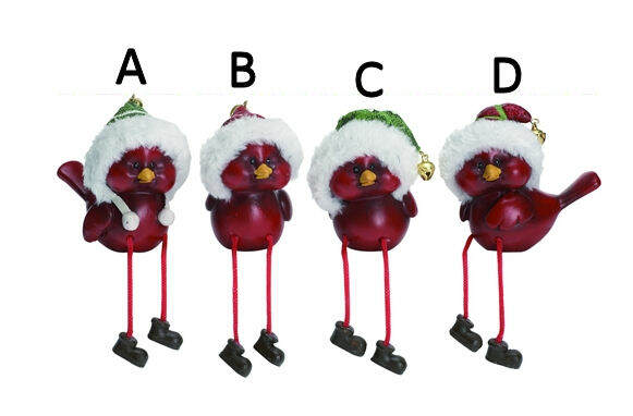 Item 501541 Holiday Hat Bird Shelf Sitter