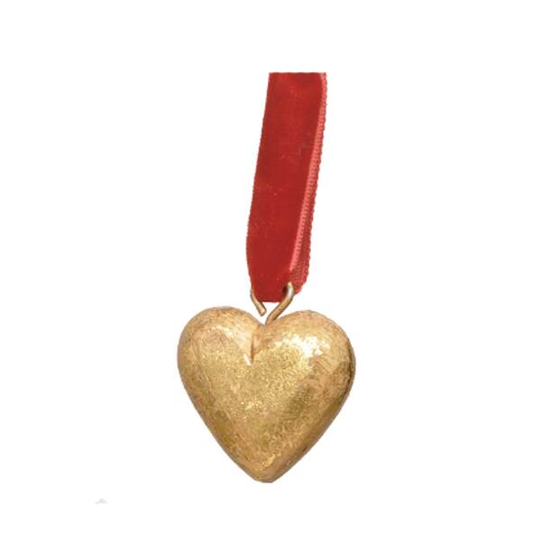 Item 501973 Wood Heart Ornament